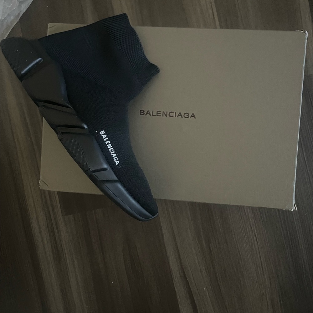 Balenciaga Men's Black Sock Sneakers